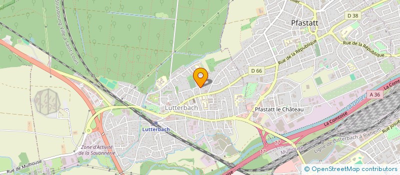 localisation de l'entreprise AFFICHAGE PUB 68  PFASTATT