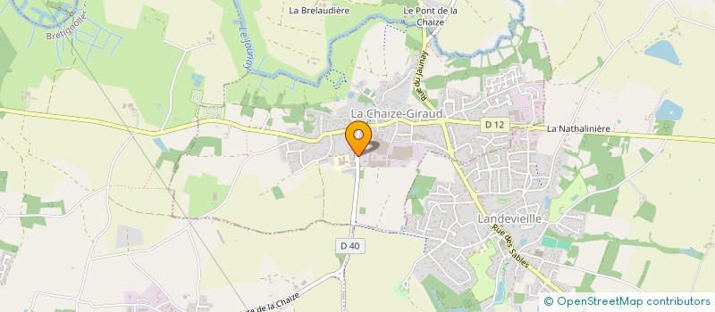 localisation de l'entreprise AFFICHAGE TRICHET EURL  LA CHAIZE-GIRAUD