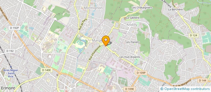 localisation de l'entreprise AFFICHEZ-VOUS !  MARGENCY