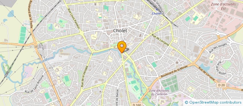 localisation de l'entreprise AFFICIONADOS DE KILOMETRES ET D'AVENTURES A MOTO EN EUROPE à CHOLET