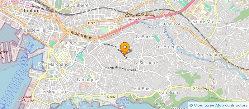 localisation de l'entreprise AFFIE  TOULON