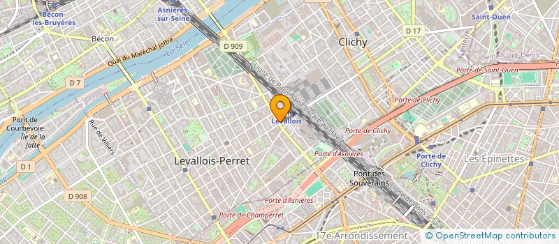 localisation de l'entreprise AFFILINK  LEVALLOIS-PERRET