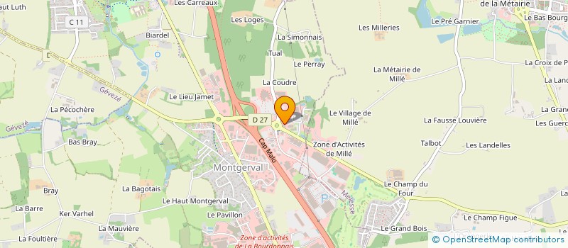 localisation de l'entreprise AFFILYOG  LA MEZIERE