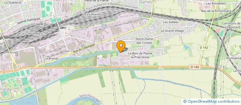 localisation de l'entreprise AFFIMEDIA à SAINT-PIERRE-DES-CORPS
