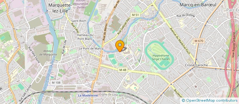 localisation de l'entreprise AFFINAGE DU NORD à MARCQ EN BAROEUL