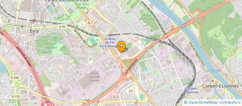 localisation de l'entreprise AFFINEO  EVRY-COURCOURONNES