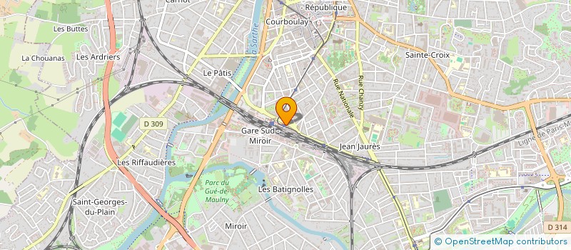 localisation de l'entreprise AFFINEO COURTAGE à LE MANS