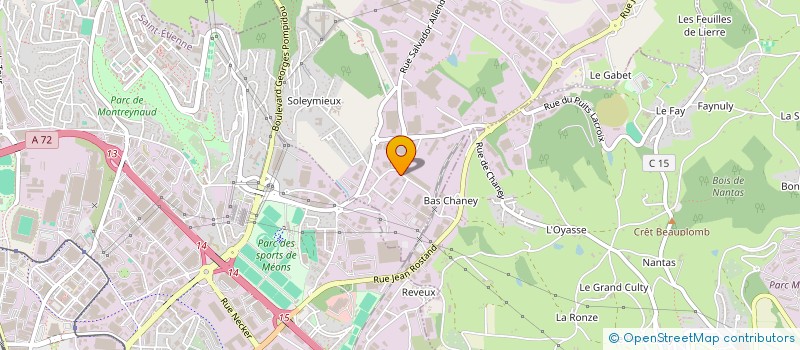 localisation de l'entreprise AFFINERIE ET FONDERIE DE LA LOIRE A.F.L. à LA TALAUDIERE