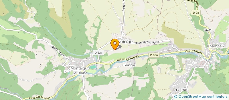 localisation de l'entreprise AFFINEURS 140 CAVES  MONTAIGUT-LE-BLANC