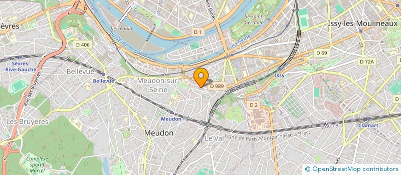 localisation de l'entreprise AFFINI-TECH à MEUDON