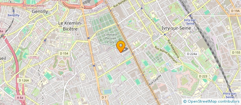 localisation de l'entreprise AFFIRO à IVRY-SUR-SEINE
