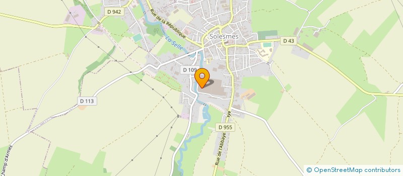 localisation de l'entreprise AFFIVAL à SOLESMES