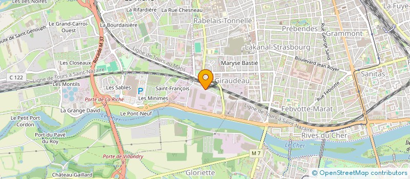 localisation de l'entreprise AFFIZINC à TOURS