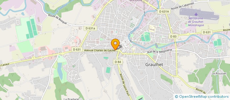 localisation de l'entreprise AFFL  GRAULHET