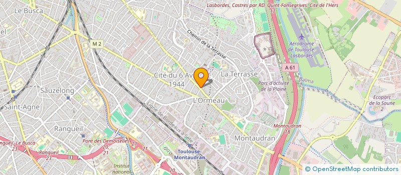 localisation de l'entreprise AFFOUEE à TOULOUSE