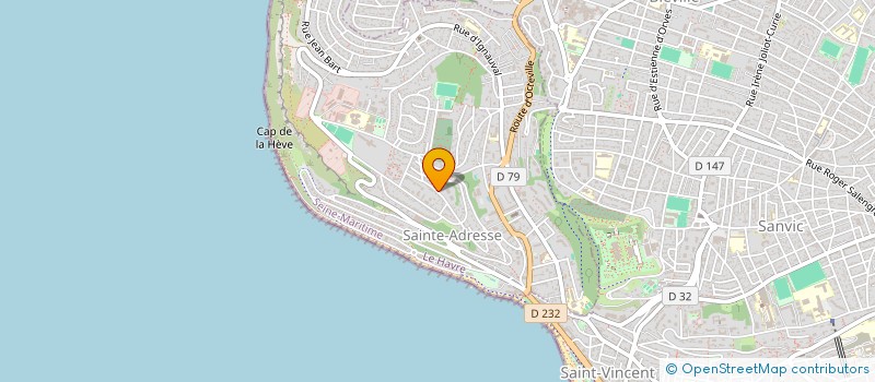 localisation de l'entreprise AFFRET EASY à SAINTE-ADRESSE