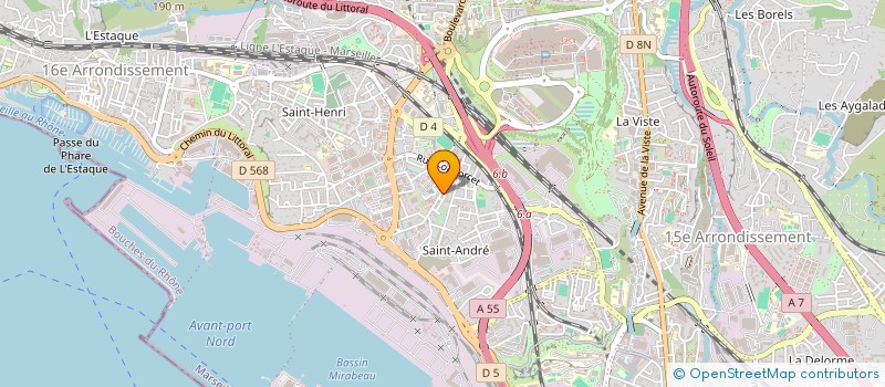 localisation de l'entreprise AFFRETEMENT COURTAGE NEGOCE ACN à MARSEILLE
