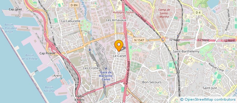 localisation de l'entreprise AFFRETEMENT LOCATION GROUPAGE EXPRESS à MARSEILLE