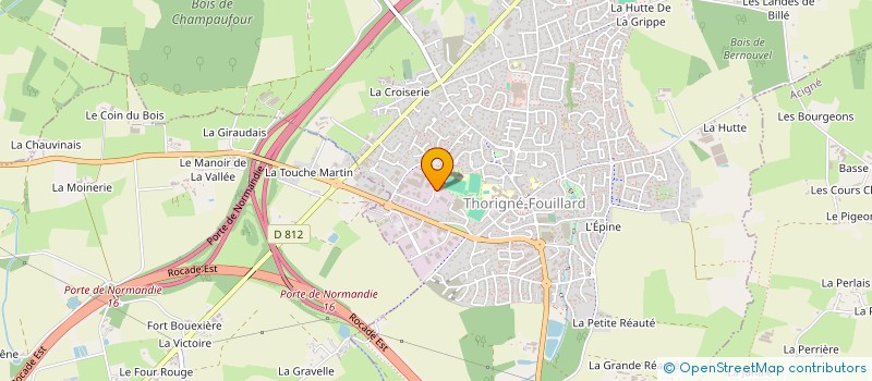 localisation de l'entreprise AFFRETEMENT SERVICES à THORIGNE-FOUILLARD