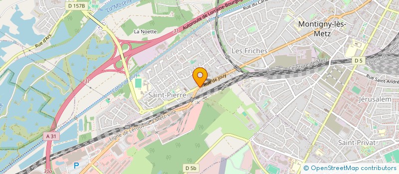 localisation de l'entreprise AFFRETEMENTS ET TRANSPORTS BECKER à MOULINS-LES-METZ