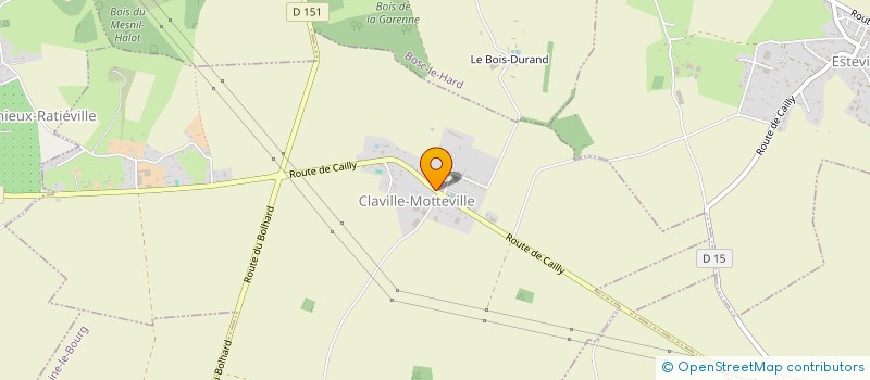 localisation de l'entreprise AFFRETEMENTS ET TRANSPORTS DUVIVIER à CLAVILLE-MOTTEVILLE