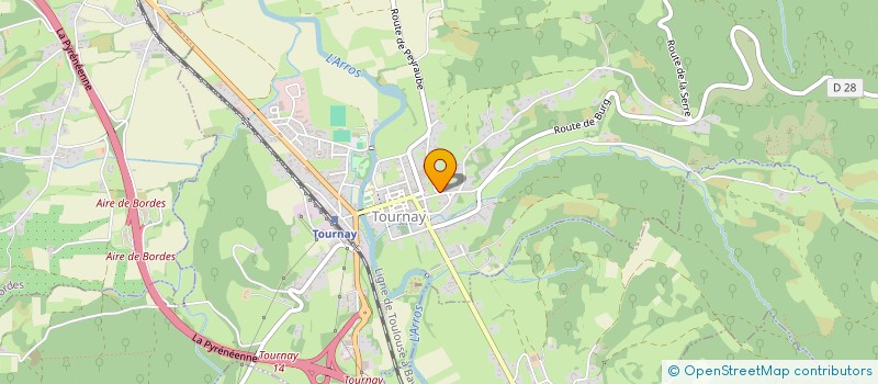 localisation de l'entreprise AFFRETEMENTS TRANSPORTS EN BIGORRE à TOURNAY