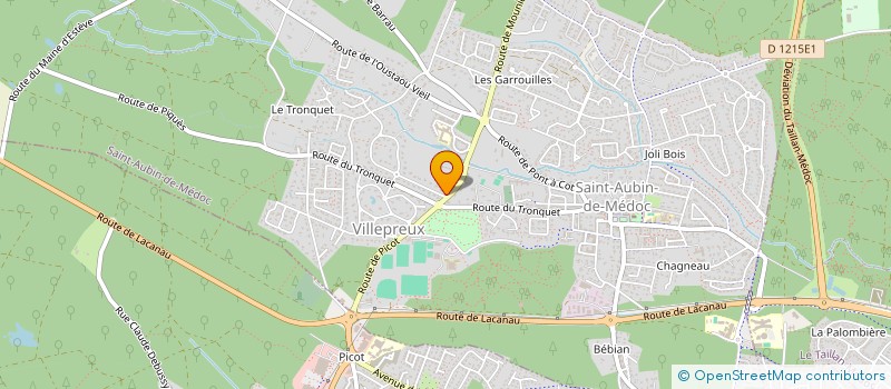 localisation de l'entreprise AFFTRALOG à SAINT-AUBIN-DE-MEDOC