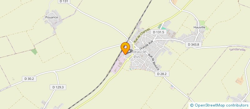 localisation de l'entreprise AFFUT'OUTIL à BAILLEAU-LE-PIN