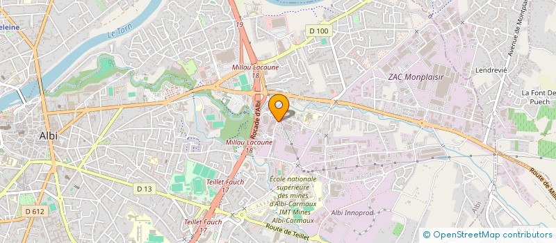 localisation de l'entreprise AFFUTAGE ALBIGEOIS  ALBI