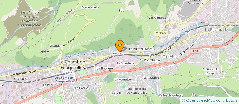 localisation de l'entreprise AFFUTAGE FONT YVES à LE CHAMBON-FEUGEROLLES