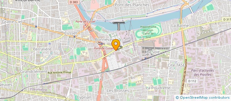 localisation de l'entreprise AFFUTAGE LYONNAIS à VILLEURBANNE