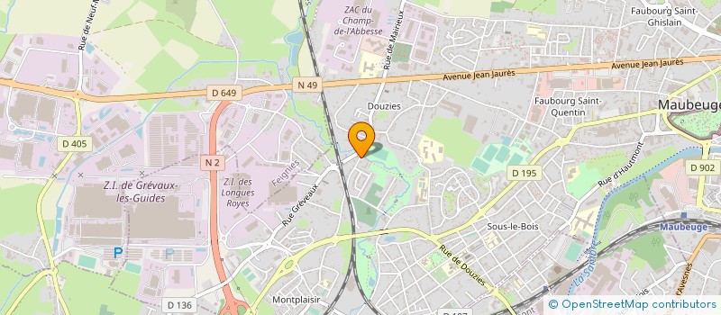localisation de l'entreprise AFFUTAGE MENUGE à MAUBEUGE