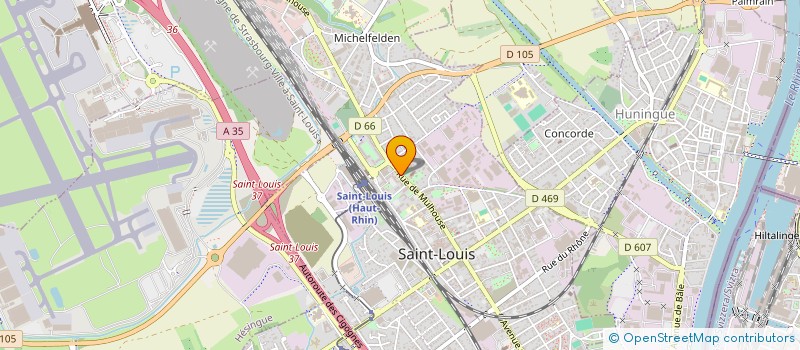 localisation de l'entreprise AFG  SAINT-LOUIS