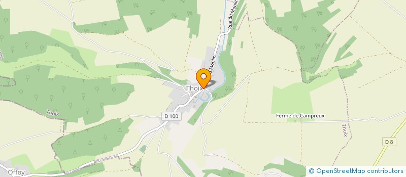 localisation de l'entreprise AFG  THOIX