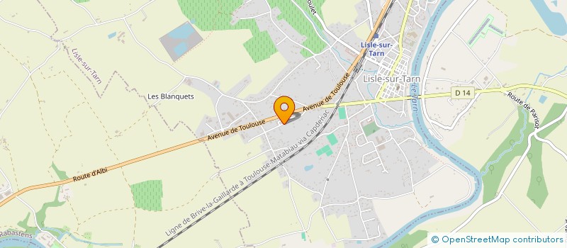 localisation de l'entreprise AFG AGENCEMENTS à LISLE-SUR-TARN