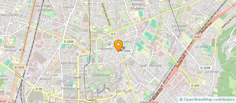 localisation de l'entreprise AFG AUTO LAVAGE à GRENOBLE