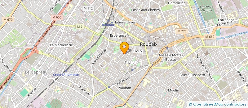 localisation de l'entreprise AFG INVEST  ROUBAIX