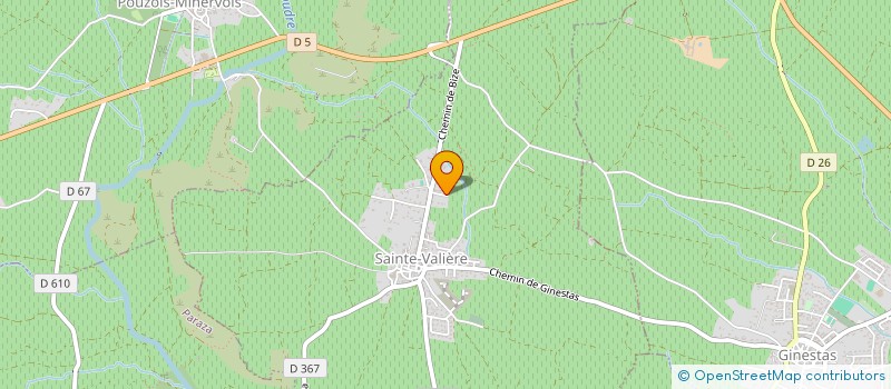 localisation de l'entreprise AFG11  SAINTE-VALIERE