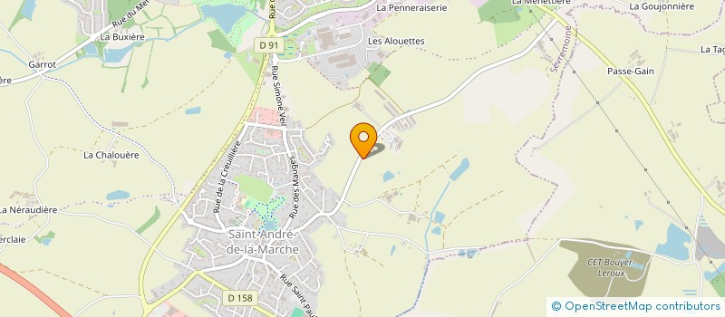 localisation de l'entreprise AFGO à SEVREMOINE