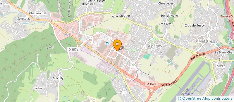 localisation de l'entreprise AFGS MOBILIER à EPAGNY METZ-TESSY