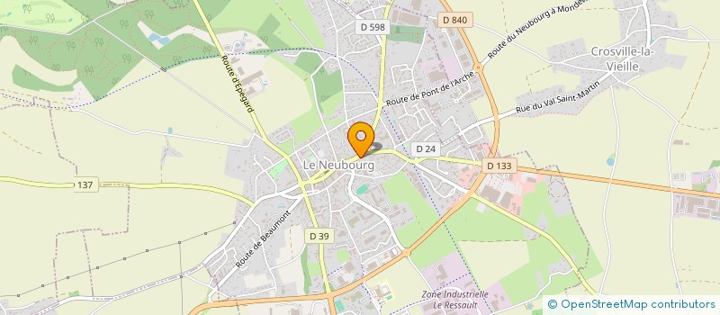 localisation de l'entreprise AFH  LE NEUBOURG