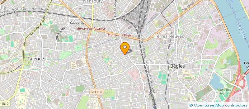 localisation de l'entreprise AFH à BEGLES