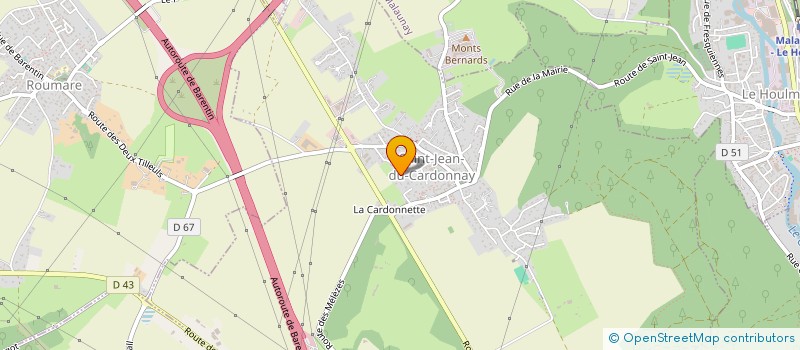 localisation de l'entreprise AFH  SAINT-JEAN-DU-CARDONNAY