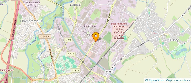 localisation de l'entreprise AFI BOURGOGNE à CHALON-SUR-SAONE