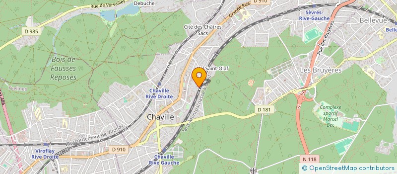 localisation de l'entreprise AFIA à CHAVILLE