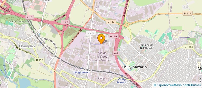 localisation de l'entreprise AFICS ALLIANCE FROID INSTALLATIONS CHAUD à CHILLY-MAZARIN