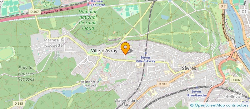 localisation de l'entreprise AFIDES  VILLE-D'AVRAY