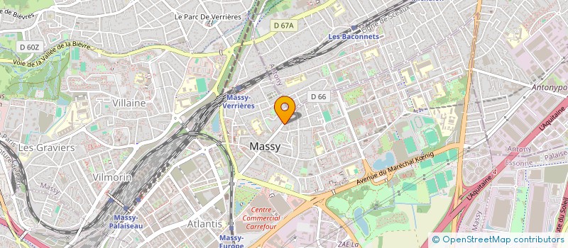 localisation de l'entreprise AFIDIUM HOLDING à MASSY
