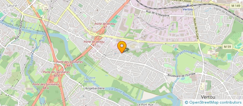 localisation de l'entreprise AFIG  VERTOU