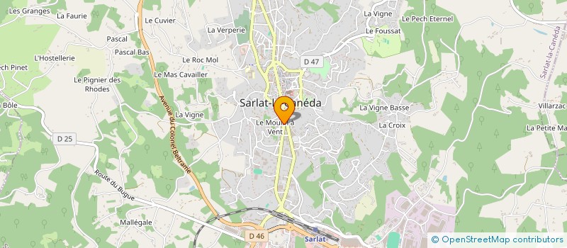 localisation de l'entreprise AFIONAS à SARLAT-LA-CANEDA